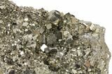Giant, Cubic Pyrite Crystal Cluster From Peru - + Lbs #133018-4